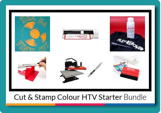 Cut & Stamp Coloured HTV Starter Bundle