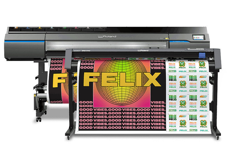 picture of the Roland VG3 Series printing stickers- signmastersystems