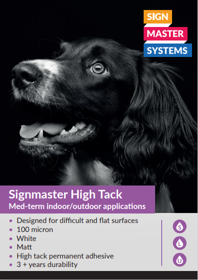 SIGNMASTER HIGH TACK VINYL - signmastersystems