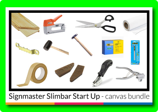 Signmaster Slimbar Canvas Start Up Bundle